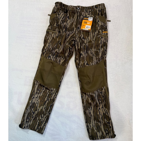 Muddy Other - Muddy TRX Softshell Hunting Pants Mens M Mossy Oak Bottomland NWT Zipper Flaw